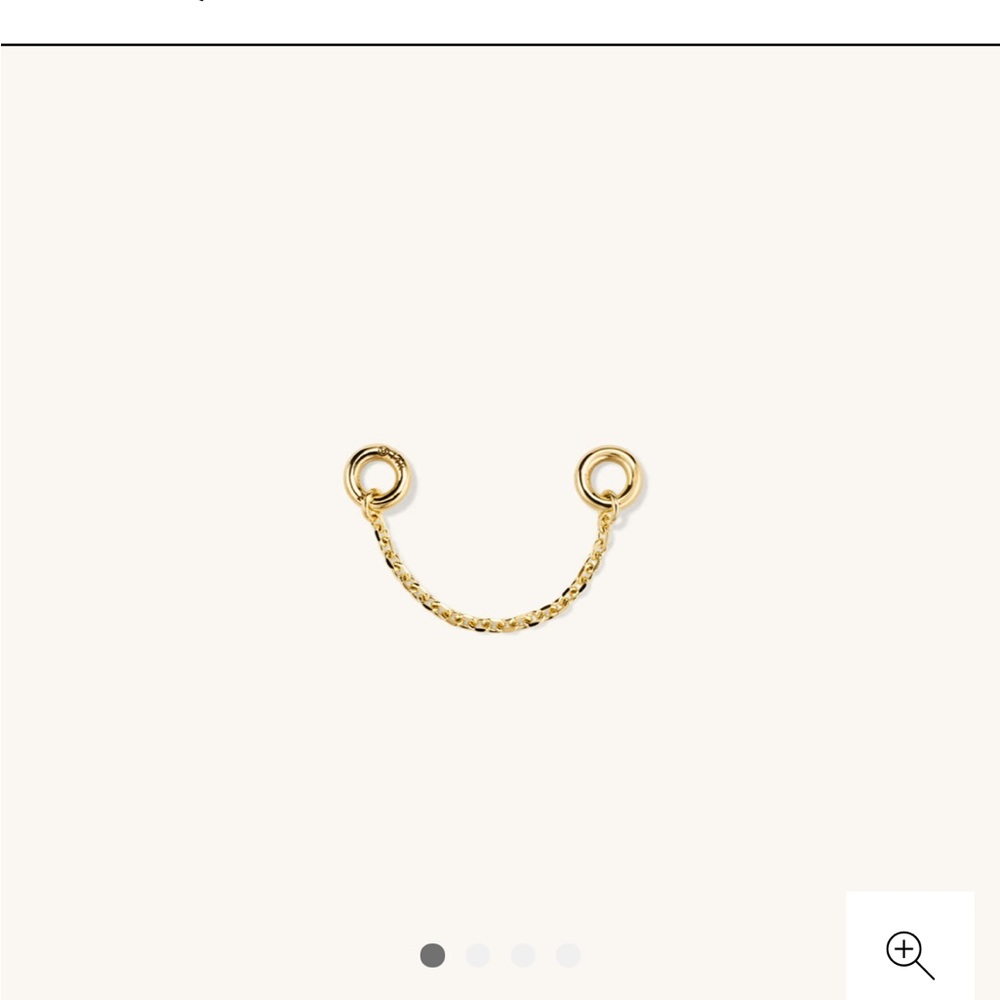 Two small mejuri 14 K earring chains